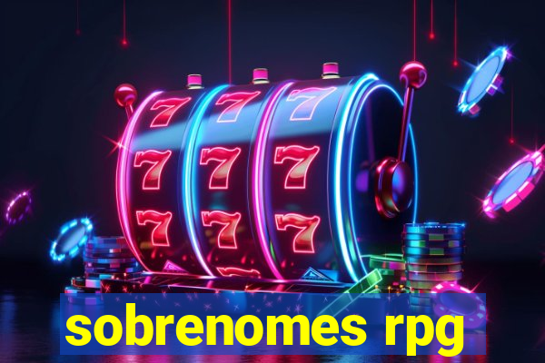 sobrenomes rpg